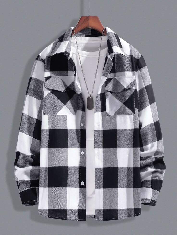 Black White Checked Shirt