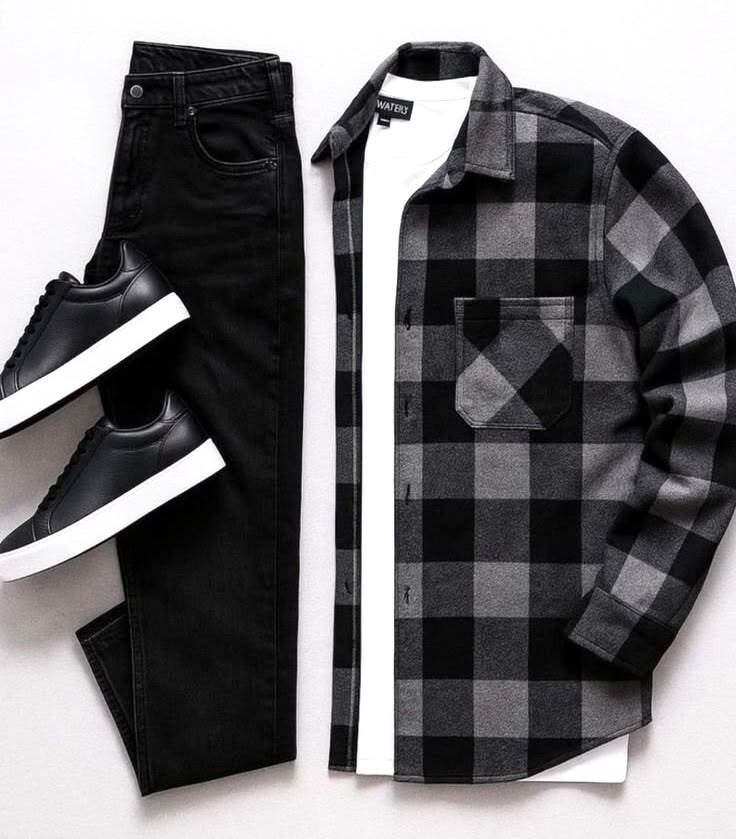 Streetwear Check Shirt